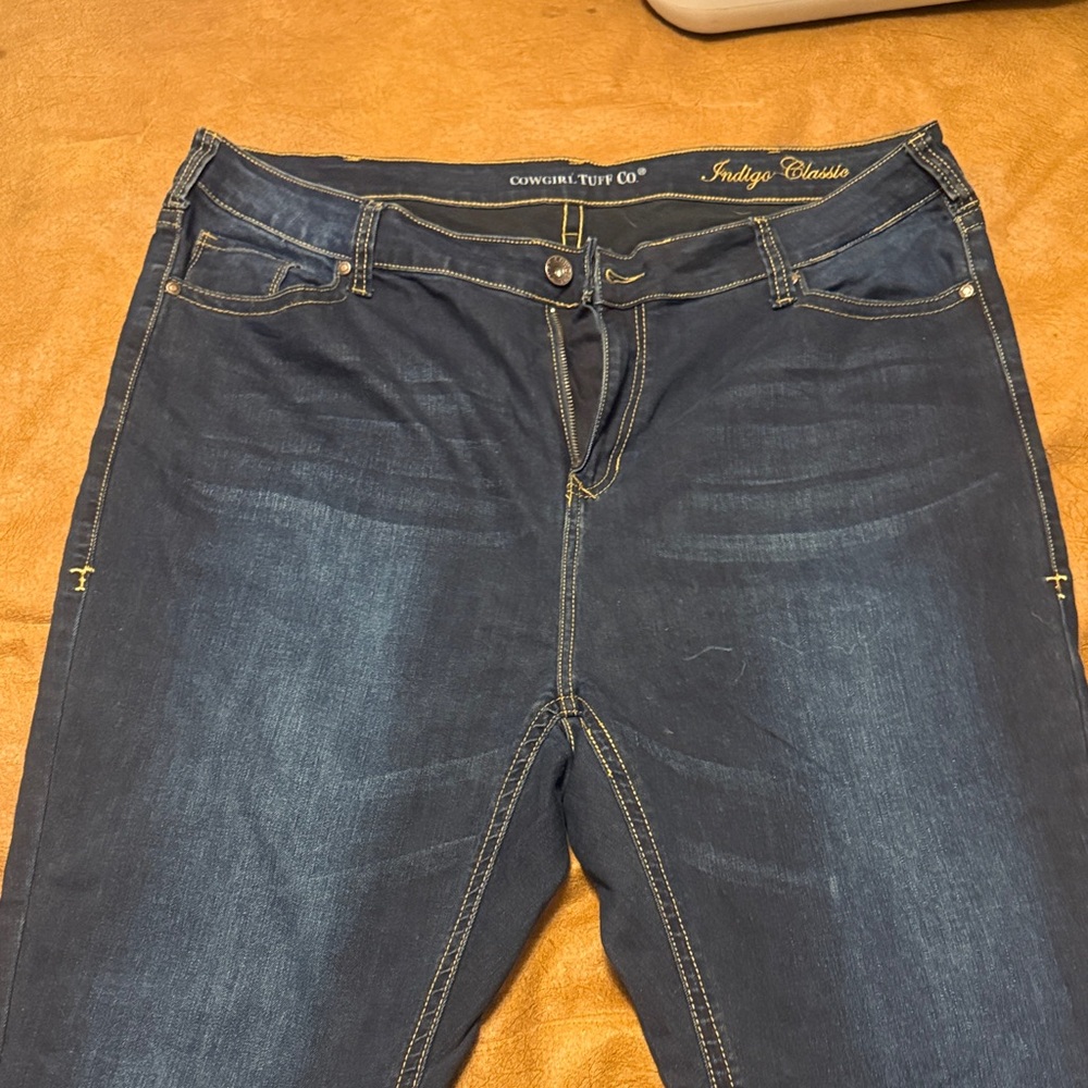 Cowgirl Tuff Indigo Classic Boot Cut Jeans